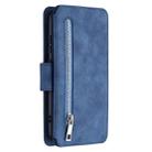 For Samsung Galaxy A11 Detachable Frosted Magnetic Horizontal Flip Leather Case with Card Slots & Holder & Zipper Wallet & Photo Frame(Blue) - 3