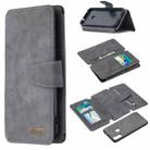 For Samsung Galaxy A11 Detachable Frosted Magnetic Horizontal Flip Leather Case with Card Slots & Holder & Zipper Wallet & Photo Frame(Grey) - 1