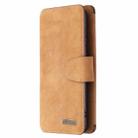 For Samsung Galaxy A21s Detachable Frosted Magnetic Horizontal Flip Leather Case with Card Slots & Holder & Zipper Wallet & Photo Frame(Brown) - 2