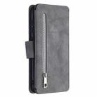 For Samsung Galaxy A70 Detachable Frosted Magnetic Horizontal Flip Leather Case with Card Slots & Holder & Zipper Wallet & Photo Frame(Grey) - 3