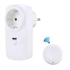 AK-DL220 220V Smart Wireless Remote Control Socket with Remote Control, Plug Type:EU Plug - 1