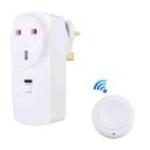 AK-DL220 220V Smart Wireless Remote Control Socket with Remote Control, Plug Type:UK Plug - 1