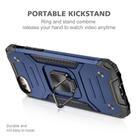 For iPhone 6 & 6s Magnetic Armor Shockproof TPU + PC Case with Metal Ring Holder(Blue) - 2