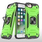 For iPhone 6 & 6s Magnetic Armor Shockproof TPU + PC Case with Metal Ring Holder(Green) - 1