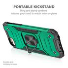 For iPhone 6 & 6s Magnetic Armor Shockproof TPU + PC Case with Metal Ring Holder(Deep Green) - 2