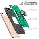 For iPhone 6 & 6s Magnetic Armor Shockproof TPU + PC Case with Metal Ring Holder(Deep Green) - 3