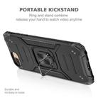 For iPhone 8 Plus & 7 Plus  Magnetic Armor Shockproof TPU + PC Case with Metal Ring Holder(Black) - 2