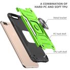 For iPhone 8 Plus & 7 Plus  Magnetic Armor Shockproof TPU + PC Case with Metal Ring Holder(Green) - 3