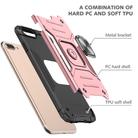 For iPhone 8 Plus & 7 Plus  Magnetic Armor Shockproof TPU + PC Case with Metal Ring Holder(Rose Gold) - 3