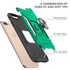 For iPhone 8 Plus & 7 Plus  Magnetic Armor Shockproof TPU + PC Case with Metal Ring Holder(Deep Green) - 3