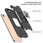 For iPhone 7 & 8 & SE 2020 Magnetic Armor Shockproof TPU + PC Case with Metal Ring Holder(Black) - 3