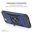 For iPhone 7 & 8 & SE 2020 Magnetic Armor Shockproof TPU + PC Case with Metal Ring Holder(Blue) - 2