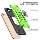 For iPhone 7 & 8 & SE 2020 Magnetic Armor Shockproof TPU + PC Case with Metal Ring Holder(Green) - 3