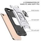 For iPhone 7 & 8 & SE 2020 Magnetic Armor Shockproof TPU + PC Case with Metal Ring Holder - 3