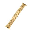 For Apple Watch 38 / 40 / 41 / S10 42mm xDfind Herringbone Braided Stainless Steel Watch Band(Gold) - 3