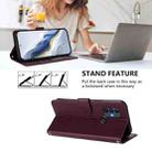 For TCL 30 SE Embossed Heart Cat Leather Phone Case with Hand Strap(Dark Purple) - 3