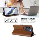 For vivo S16 / S16 Pro / V27 / V27 Pro Embossed Heart Cat Leather Phone Case with Strap(Brown) - 3