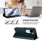 For vivo iQOO Z9s / vivo V40e Embossed Heart Cat Leather Phone Case with Strap(Dark Green) - 3