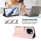 For vivo iQOO Z9s Pro / vivo T3 Pro 5G Embossed Heart Cat Leather Phone Case with Strap(Pink) - 3