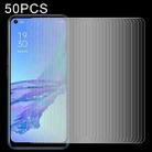 For OPPO A53 50 PCS 0.26mm 9H 2.5D Tempered Glass Film - 1