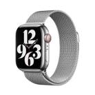 For Apple Watch Series 10 46mm Milanese Stainless Steel Watch Band with 3D Curved Film(Silver) - 2
