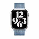 For Apple Watch Series 44mm Milanese Stainless Steel Watch Band with 3D Curved Film(Emerald Green) - 3