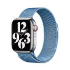 For Apple Watch Series 40mm Milanese Stainless Steel Watch Band with 3D Curved Film(Emerald Green) - 2