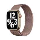 For Apple Watch Series 45mm Milanese Stainless Steel Watch Band with 3D Curved Film(Rose Gold) - 2