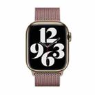 For Apple Watch Series 45mm Milanese Stainless Steel Watch Band with 3D Curved Film(Rose Gold) - 3