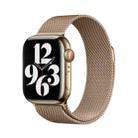 For Apple Watch Series 41mm Milanese Stainless Steel Watch Band with 3D Curved Film(Vintage Gold) - 2
