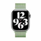For Apple Watch Series 38mm Milanese Stainless Steel Watch Band with 3D Curved Film(Mint Green) - 3