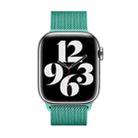 For Apple Watch Series 38mm Milanese Stainless Steel Watch Band with 3D Curved Film(Soft Blue) - 3