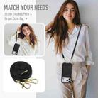 For iPhone 17 Pro Max Crossbody Zipper RFID Card Bag Phone Case(Black) - 3