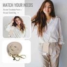 For iPhone 17 Air Crossbody Zipper RFID Card Bag Phone Case(Apricot) - 3