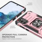 For Samsung Galaxy S20 Magnetic Armor Shockproof TPU + PC Case with Metal Ring Holder(Rose Gold) - 2