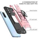 For Samsung Galaxy S20 Magnetic Armor Shockproof TPU + PC Case with Metal Ring Holder(Rose Gold) - 3