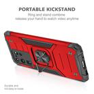 For Samsung Galaxy S20 Ultra Magnetic Armor Shockproof TPU + PC Case with Metal Ring Holder(Red) - 1