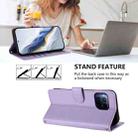 For T-Mobile Revvl 7 Pro / T Phone 2 Pro 5G Embossed Heart Cat Leather Phone Case with Hand Strap(Light Purple) - 3