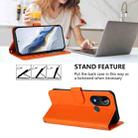 For BLU C9 Embossed Heart Cat Leather Phone Case with Hand Strap(Orange) - 3