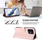 For Boost Mobile Celero 5G+ 2024 / 3+ 5G Embossed Heart Cat Leather Phone Case with Hand Strap(Pink) - 3