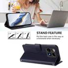 For Boost Mobile Summit 5G 2024 Embossed Heart Cat Leather Phone Case with Hand Strap(Blue) - 3