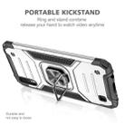 For Samsung Galaxy A10 / M10 Magnetic Armor Shockproof TPU + PC Case with Metal Ring Holder(Silver) - 3
