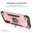 For Samsung Galaxy A10e Magnetic Armor Shockproof TPU + PC Case with Metal Ring Holder(Rose Gold) - 3