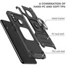 For Samsung Galaxy A20 / A30 Magnetic Armor Shockproof TPU + PC Case with Metal Ring Holder(Black) - 2