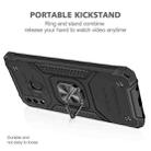 For Samsung Galaxy A20 / A30 Magnetic Armor Shockproof TPU + PC Case with Metal Ring Holder(Black) - 3