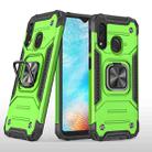 For Samsung Galaxy A20e Magnetic Armor Shockproof TPU + PC Case with Metal Ring Holder(Green) - 1