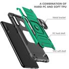 For Samsung Galaxy A30 / A50 / A50s Magnetic Armor Shockproof TPU + PC Case with Metal Ring Holder(Dark Green) - 1