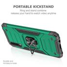 For Samsung Galaxy A30 / A50 / A50s Magnetic Armor Shockproof TPU + PC Case with Metal Ring Holder(Dark Green) - 2
