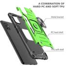 For Samsung Galaxy A51 Magnetic Armor Shockproof TPU + PC Case with Metal Ring Holder(Green) - 1