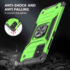 For Samsung Galaxy A51 Magnetic Armor Shockproof TPU + PC Case with Metal Ring Holder(Green) - 6